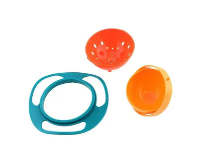 360Âș DEGREE SPILL RESISTANT MAGIC GYRO BOWL WITH LID FOR TODDLERS