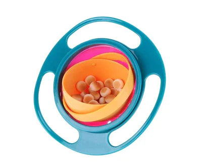 360Âș DEGREE SPILL RESISTANT MAGIC GYRO BOWL WITH LID FOR TODDLERS