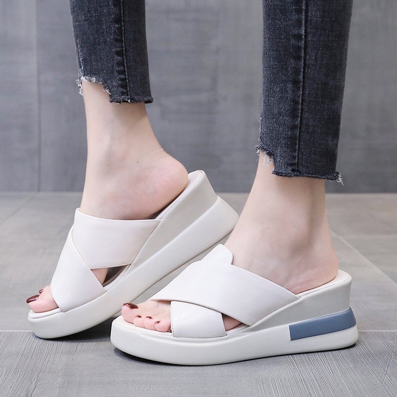 Thick Bottom Slope Heel Sandals Women’s