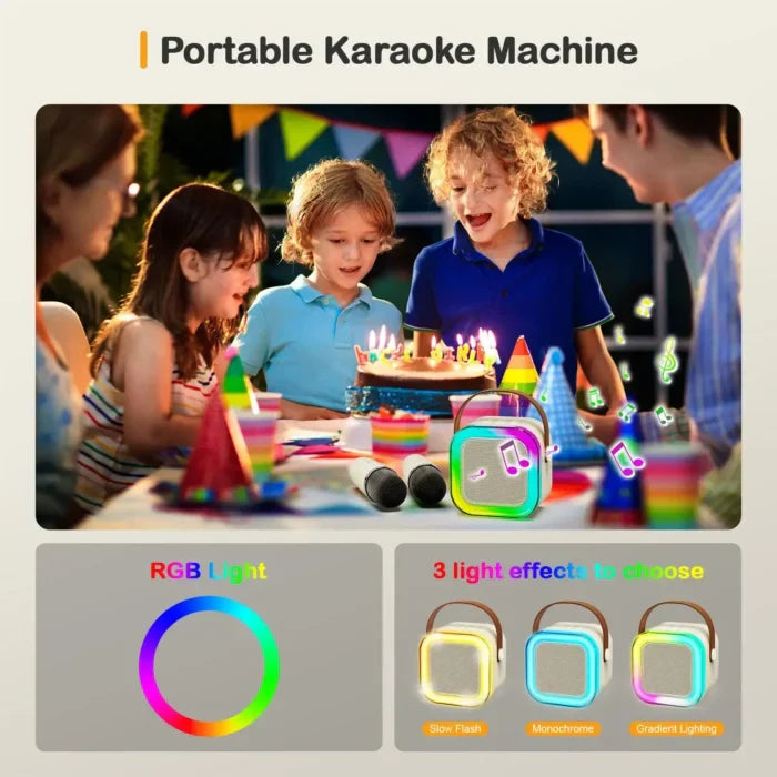 Kids Bluetooth Speaker System with 1 Wireless Mic (Imported)